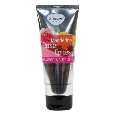 Image Dr Rechell Shampooing Douche Revitalisant Mandarine, Rose, Epices - 200ml