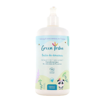 Image Green Tribu Bulle de douceur Gel lavant 2en1 Bio- 500ml