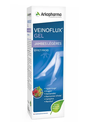 VEINOFLUX GEL JAMBES LÉGÈRES EFFET FROID Gel pour les jambes. - tube 150 ml