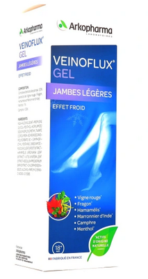 VEINOFLUX GEL JAMBES LÉGÈRES EFFET FROID Gel pour les jambes. - tube 150 ml