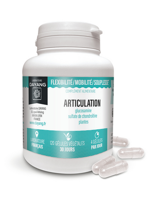 Image DAYANG GÉLULE ARTICULATION Gélule, complément alimentaire à visée articulaire. - pilulier 120