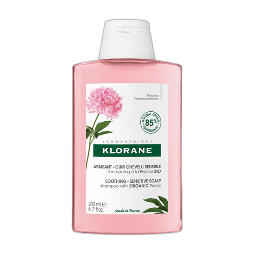 Image Klorane - Pivoine - Shampoing à la Pivoine BIO - Apaisant - Cuir chevelu sensible 200 ml