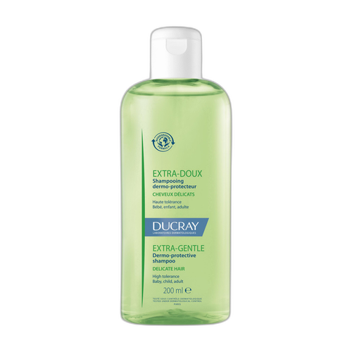 Ducray - Extra-Doux - Shampooing dermo-protecteur - Cheveux normaux et délicats pompe 200 ml