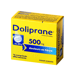 DOLIPRANE 500MG 16COMPRIMÉS EFFERVESCENTS
