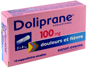DOLIPRANE 100MG SUPPOSITOIRE SÉCABLE 10