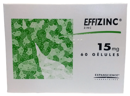 Image EFFIZINC 15MG GELULE 60