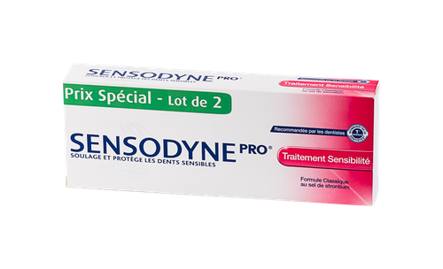 Image SENSODYNE DENTIFRICE PRO CLASSIC 2 TUBES DE 75 ML