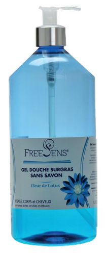 Image FREESENS GEL DOUCHE SURGRAS SS SAVON FLEUR DE LOTUS 1L