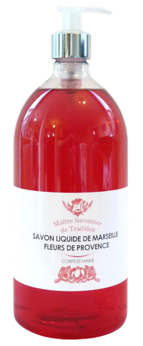 Image FREESENS SAVON DE MARSEILLE FLEURS DE PROVENCE 1L