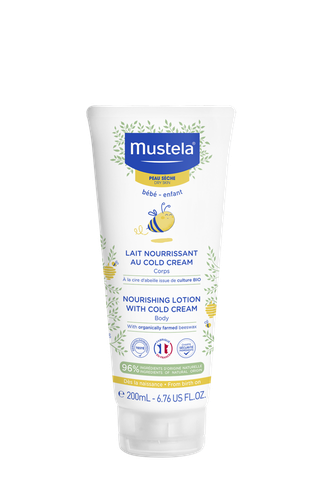 Image Mustela Lait nourrissant au Cold Cream à la cire d'abeille BIO Tube 200ml