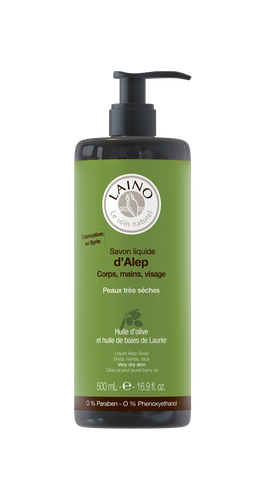 Image LAINO SAVON D'ALEP LIQUIDE 500 mL