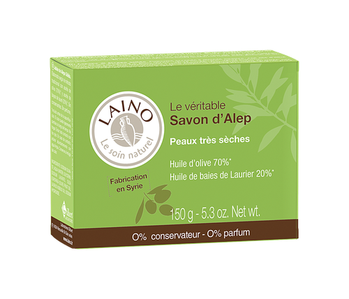 Image LAINO SAVON D'ALEP SOLIDE 150 g