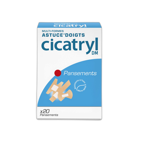 Pierre Fabre Cicatryl DM Astuce'Doigts, 20 pansements multiformes, dispositif médical