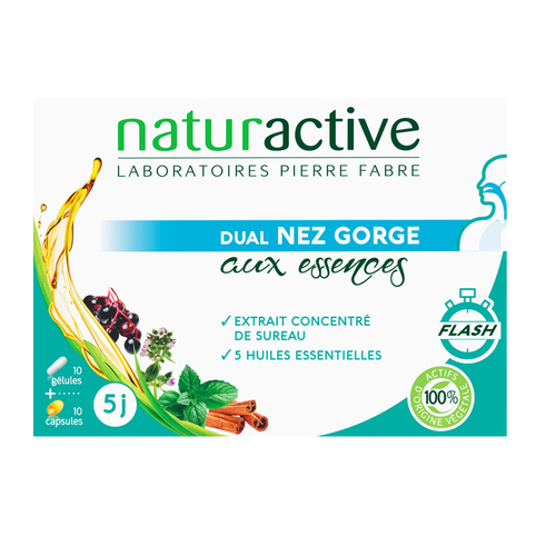 Naturactive - ORL - Dual nez gorge aux essences 10 gélules + 10 capsules