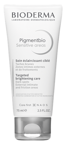 Image Bioderma Pigmentbio Sensitive Areas, crème éclairsissante visage et corps